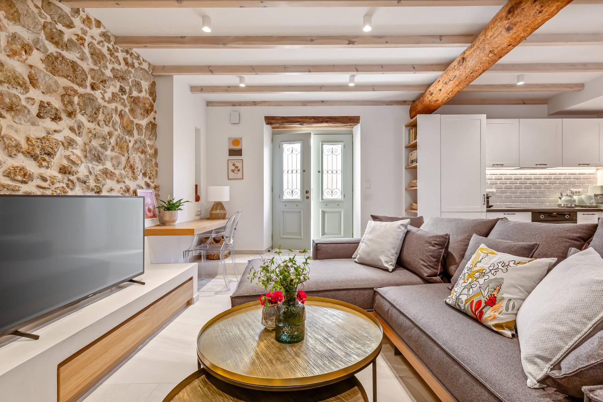 Courtyard Cottage Corfu Lakones Bagian luar foto