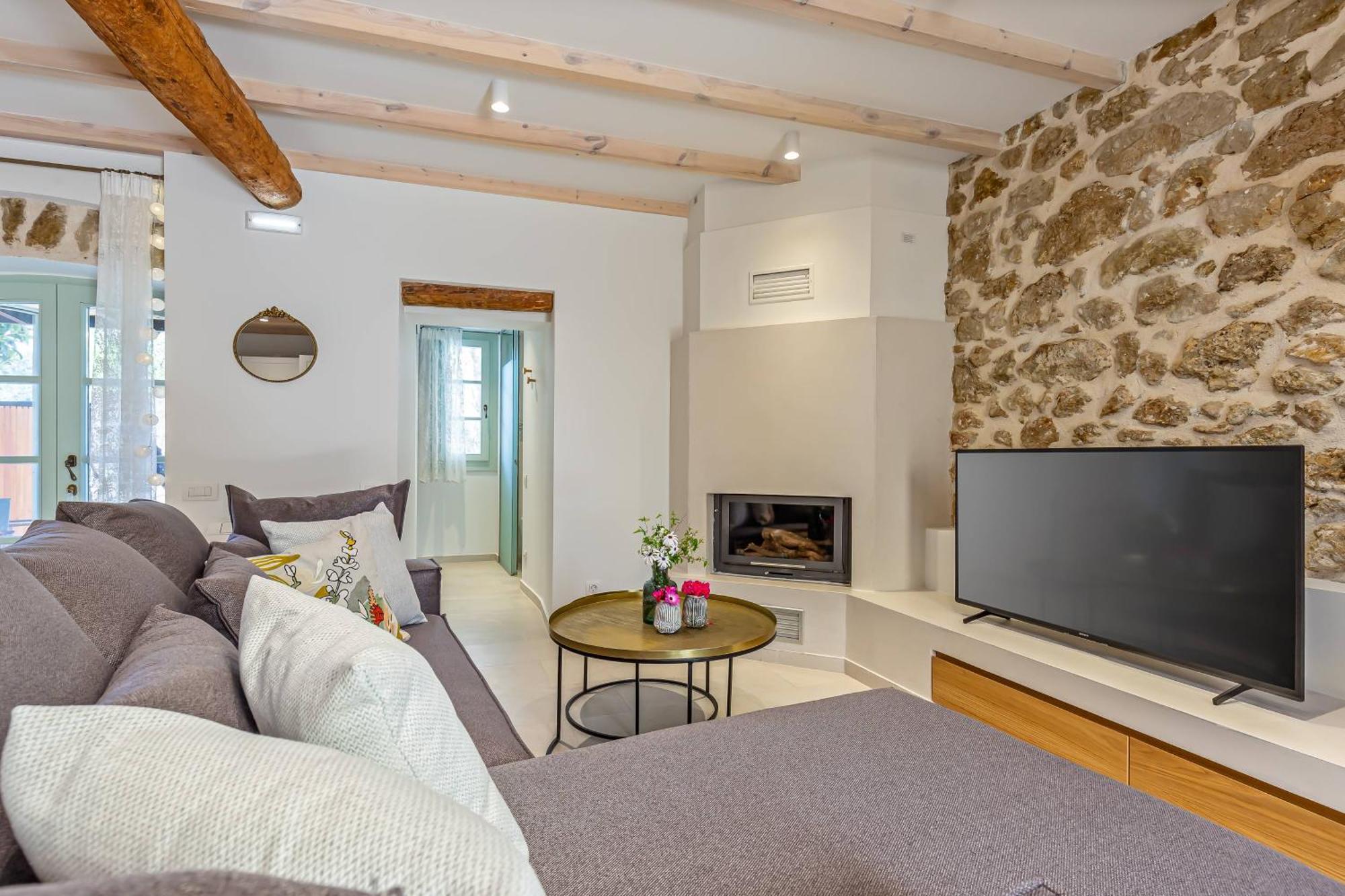 Courtyard Cottage Corfu Lakones Bagian luar foto