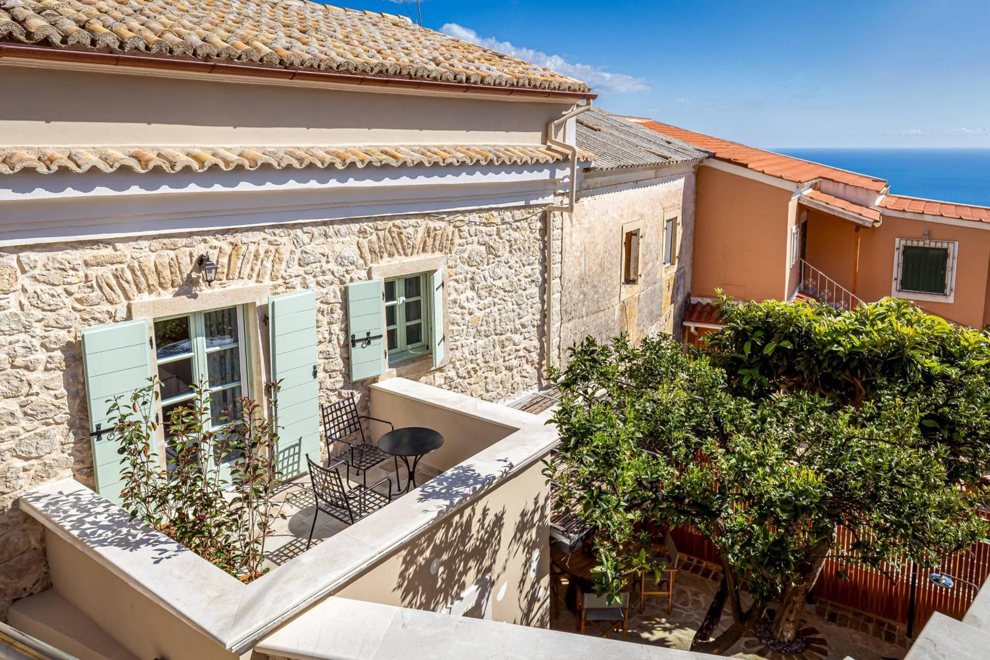 Courtyard Cottage Corfu Lakones Bagian luar foto
