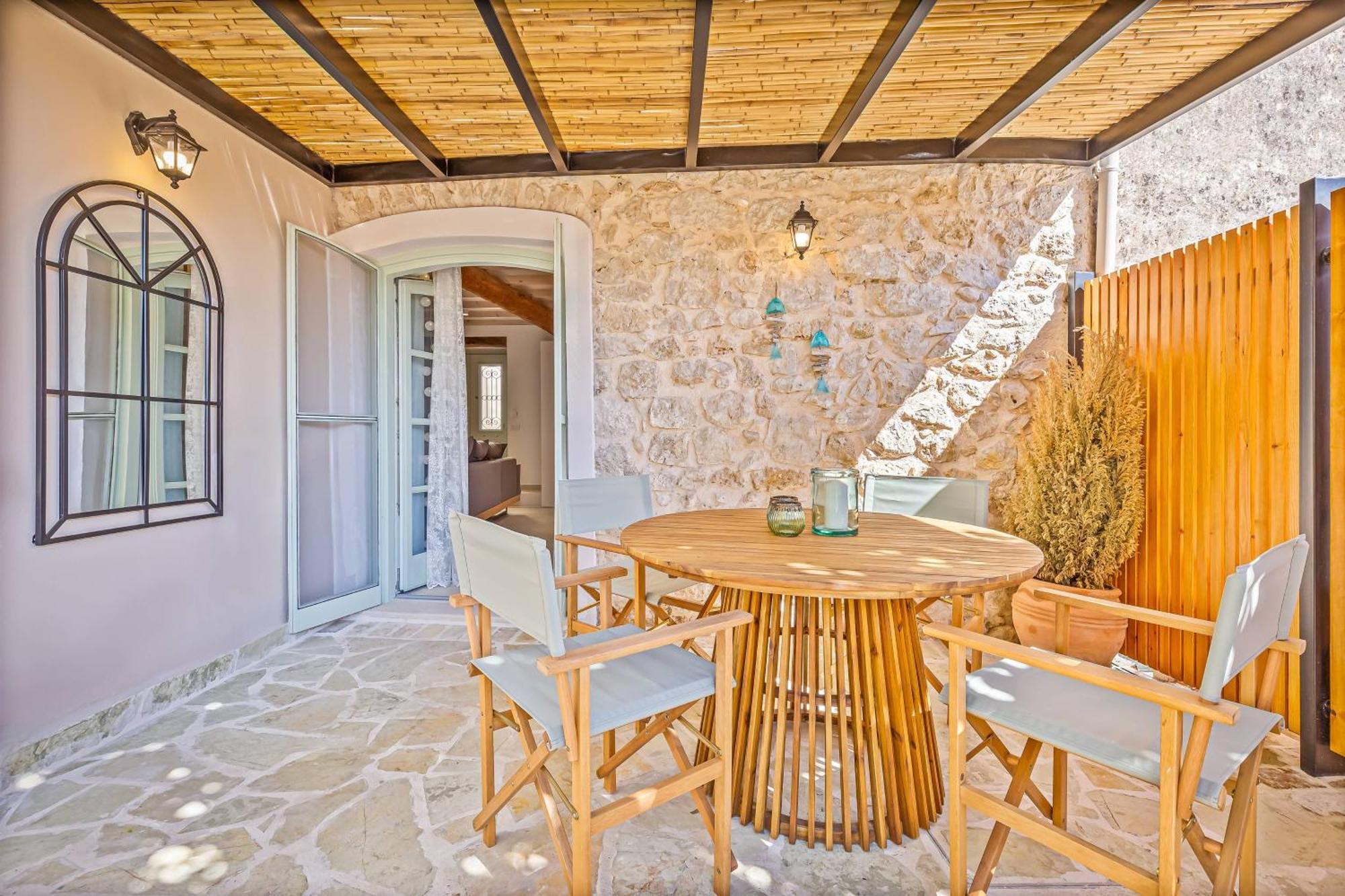 Courtyard Cottage Corfu Lakones Bagian luar foto