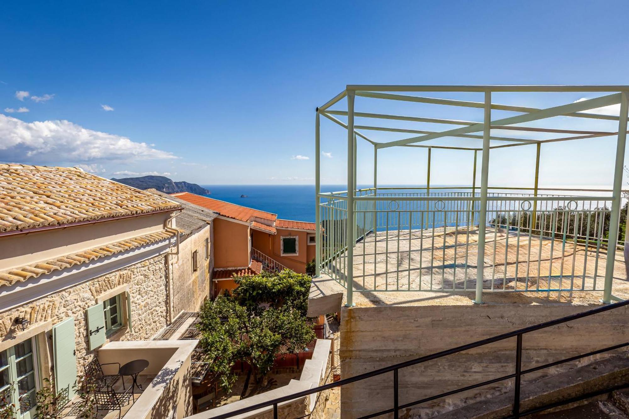 Courtyard Cottage Corfu Lakones Bagian luar foto